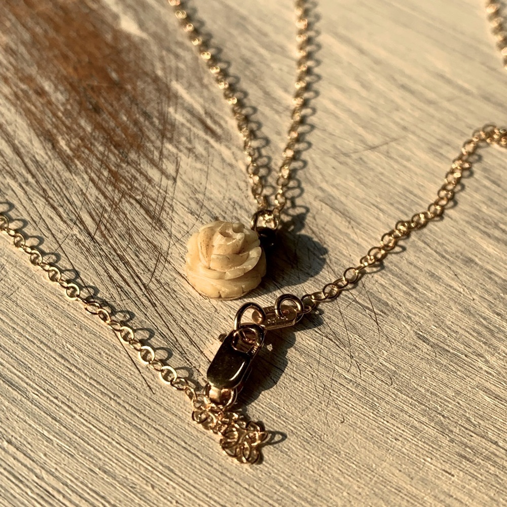 1950s Genuine Elephant Ivory 14K